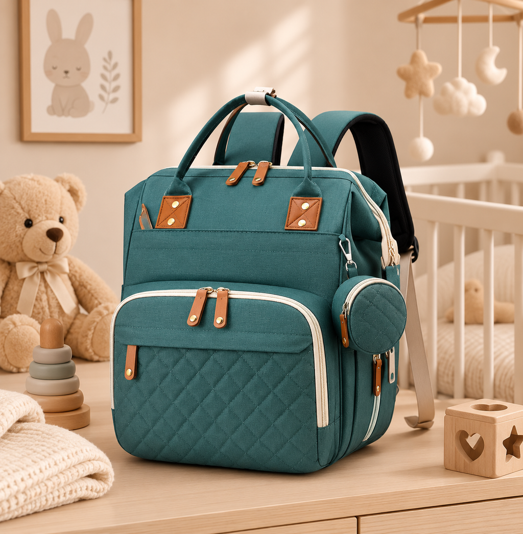 Multi-Functional Baby Diaper & Bed Bag