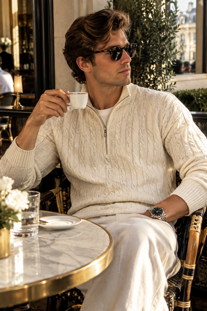 The Harrison Heritage Half-Zip Sweater