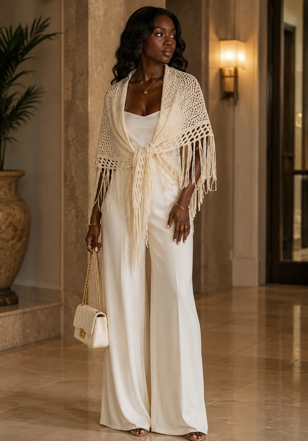 The Élise Fringe Wrap