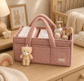 Plush Diaper Caddy Organizer