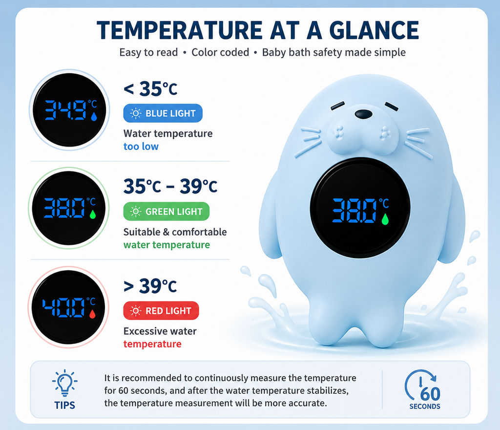 Digital Floating Baby Bath Thermometer