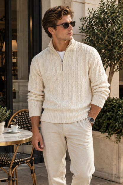 The Harrison Heritage Half-Zip Sweater