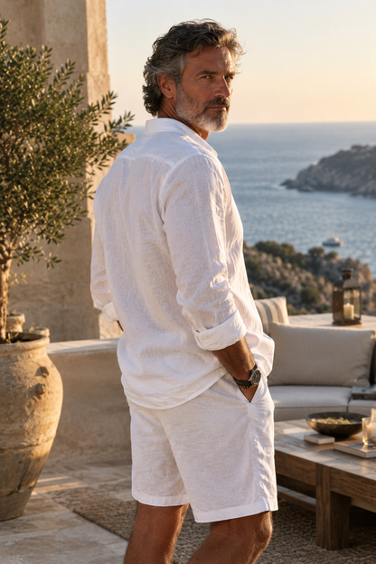 The Monaco Linen Retreat Set