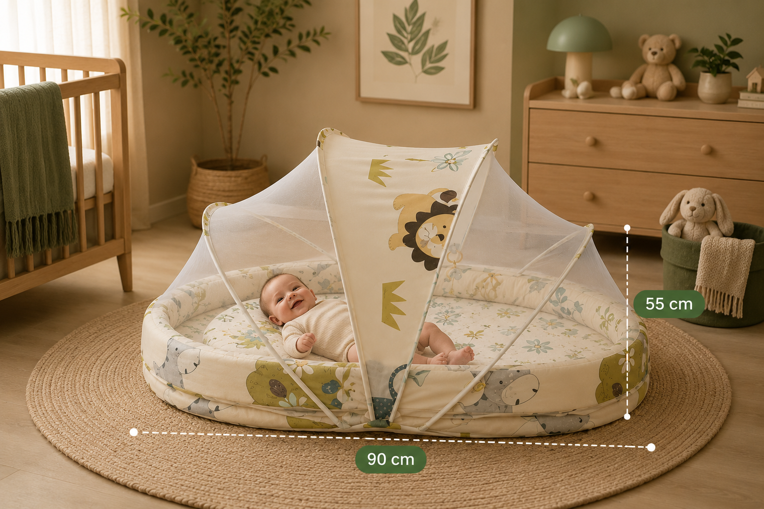 Travelling Portable Baby Bed with Mosquito Net